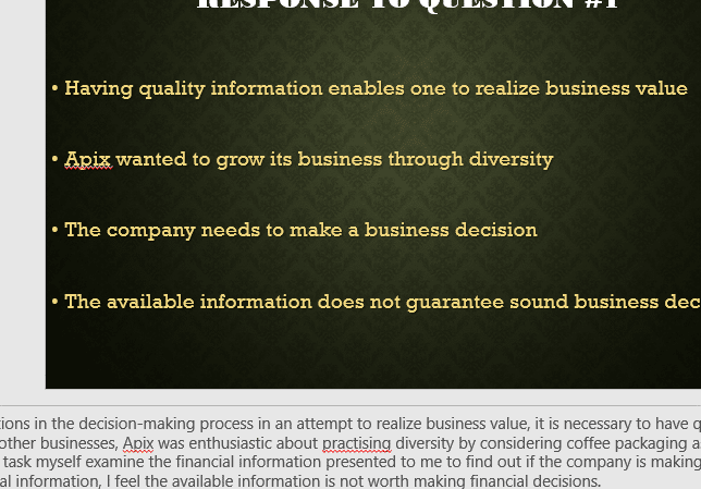 Apix is considering coffee packaging as an additional diversification to its product line. Here’s information regarding the coffee packaging 1 API