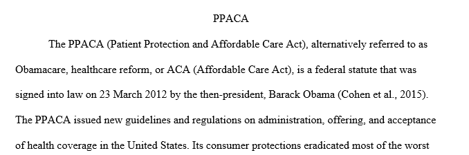 Write a 2 page double spaced paper and in your own words discuss two of the ten Titles in the Patient Protection and Affordable Care Act 1 Acttt