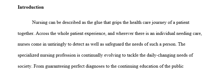Explain your belief of caring in nursing (self, nursing, environment, and profession)Describe your professional identity including 1 careeer