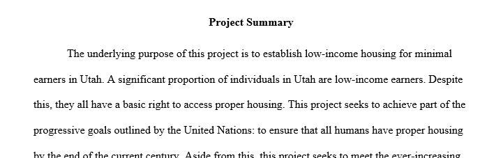 Assume that your project sponsor has reviewed the project proposal and has asked that you make some changes to it. For the purposes of 1 proposal 1