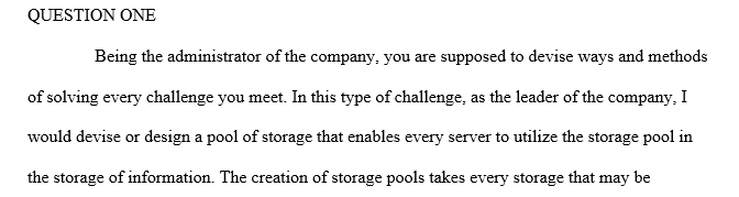 As an administrator for your company, you manage a large server that is running Windows Server 2016 and that has about 8 TB of disk space 1 server