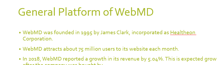 Please create two PowerPoint slides for the following platform: Website/Blogging. What does success look like on this platform? 1 75