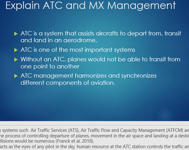 Explain the two topics (ATC and MX) for clarification and understanding. Discuss the similarities and differences of MRM and TRM from CRM. 1 Aviation