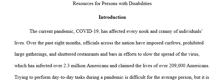 Disabilities