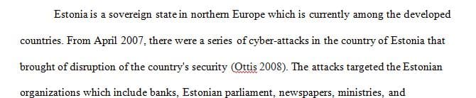 Estonia after the 2007 cyber attacks