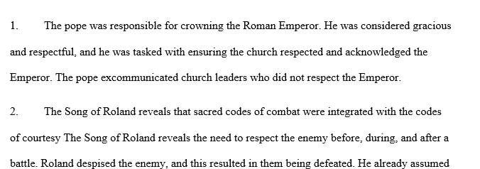 How does 'Otto of Freising, The Two Cities' (source 10.5) characterize the popes? What does 'The Song of Roland' (source 10.6) reveal about 1 Pop 1
