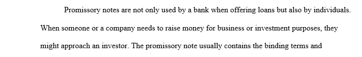 Structuring an Offering of Promissory Notes