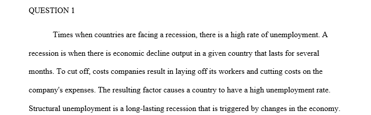What are the main causes of Unemployment? Do you agree that technological up-gradation in any industry may cause unemployment in that 1 Times