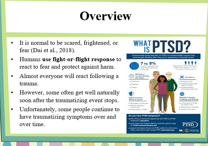 For this assignment, the student will complete a PowerPoint presentation covering a trauma related topic. The initial portion should include 1 Traaa 1