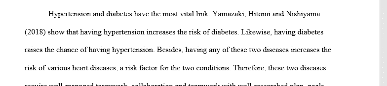 What are some best practices for presenting best practices of managing hypertension simultaneously with diabetes in the context of the interprofessional team? 1 hyper