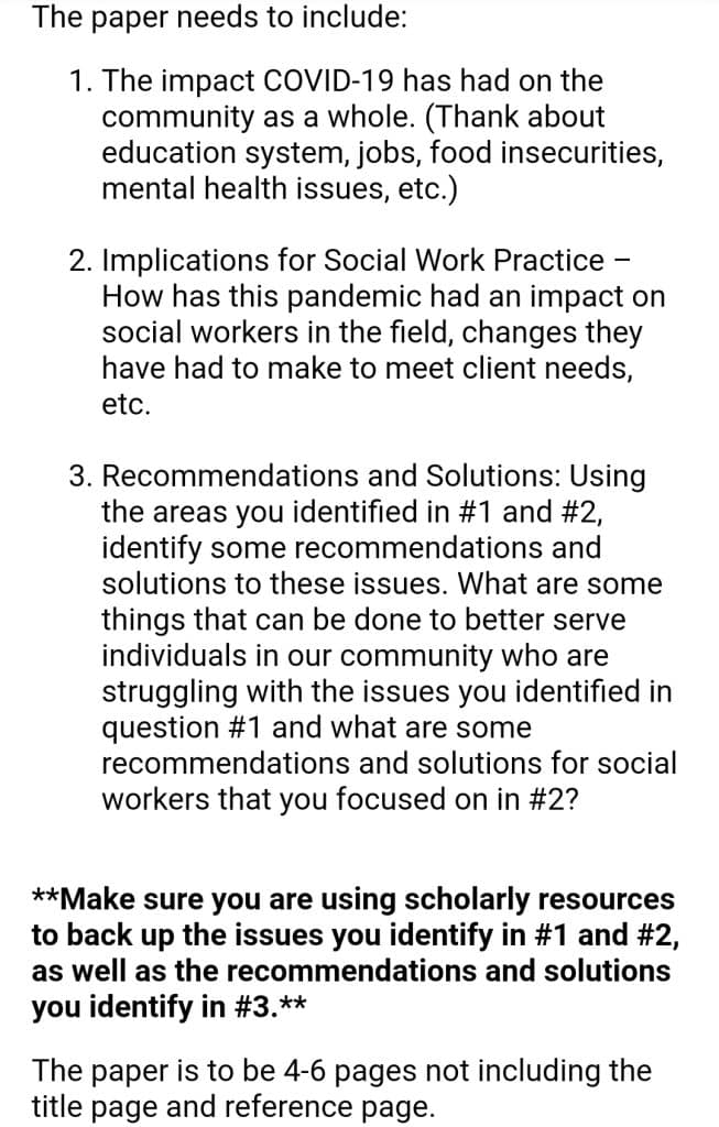 The impact COVID-19 has had on the community as a whole. (Thank about education system, jobs, food insecurities, mental health issues, etc.) 1 20210409235515screenshot 20210409 185413 canvas student