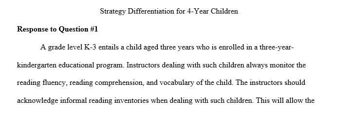 For this assignment, you will design differentiated learning experiences that align to literacy standards and meet the needs of individual students 1 SD