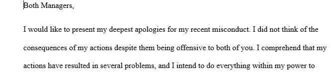 Apology