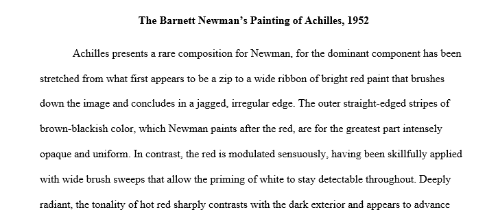 Consider the artwork below, painted by Barnett Newman