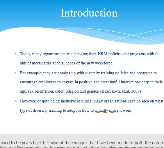 As the HRD manager of your organization, what new training programs