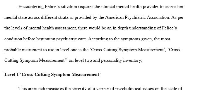 Using the Online Assessment Measures from the American Psychiatric Association, what are three instruments that you would suggest to
