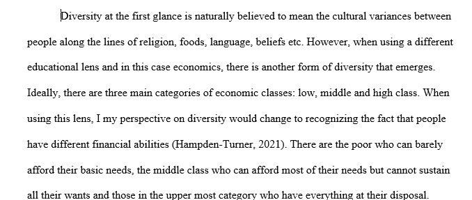 Explain how critically analyzing diversity adds value to interactions with people in a variety of contexts. Think about ways in which