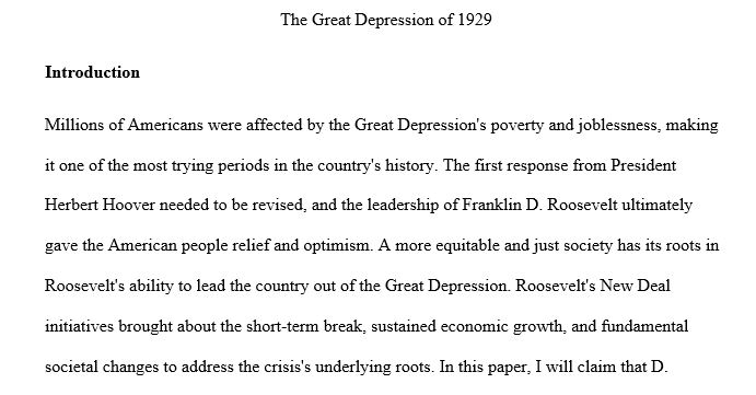 In your essays, describe the underlying problems with the economy during the 1920s, and how those problems led to the collapse of the stock