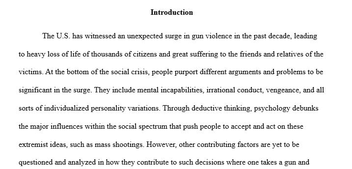 As a sociologist, James thought it was important that we examine how society was affecting trends in mass violence. Was the rise in the number