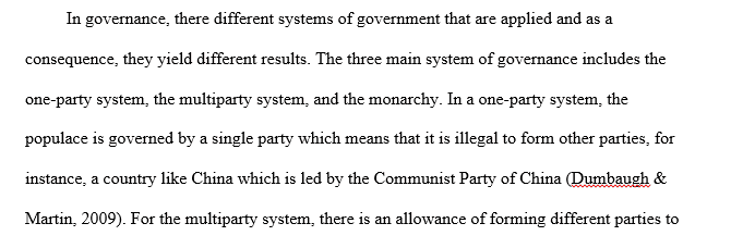 comparative government essay topics