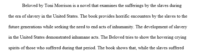 Beloved critical essays