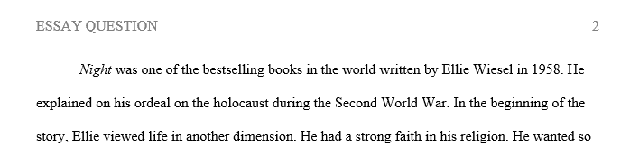 Compose A Two Page Double Spaced Essay Discussing Two Important Ways In Which His View Of The World Fundamentally Changed Between The Beginning Of The Story And The End Homeworksmontana Com