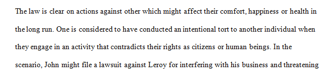 Identify the intentional torts and available defenses involved if any and support your answers.