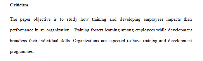 The Impact of Training and Development on Organizational Performance.