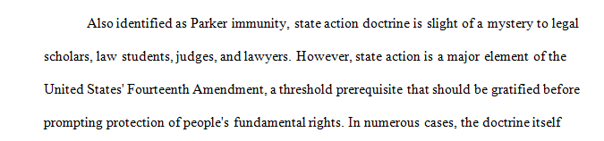 What is the state action doctrine