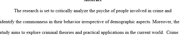 research paper on an APPROVED theory