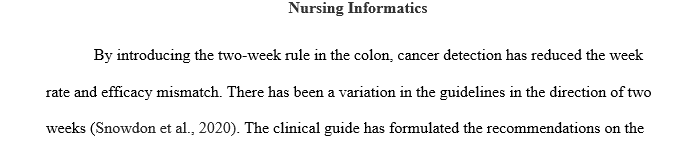 Colon Cancer Screening Efforts and conduct a Cumulative Index to Nursing and Allied Health Literature