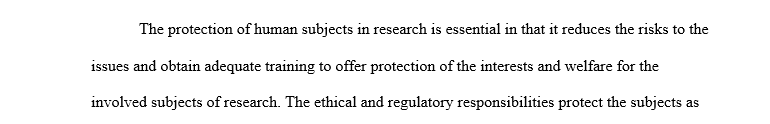Examine the concept of protecting human subjects in research