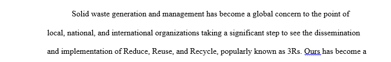 Ways in which stakeholders can be involved in the development of a programme aimed at Reduce Reuse Recycle