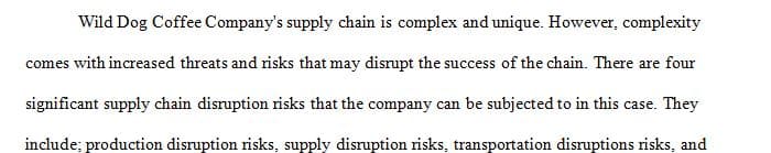 Assessing Supply Chain Disruption Risks