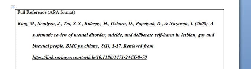 Locate (3) different empirical research article in a research journal about bullying or suicide or mental health