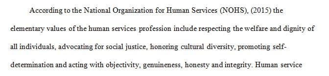 To further your study of values common to the human services profession, you will do some research on your own.