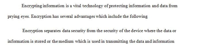 Advantages and Disadvantages of Encrypted Communications.