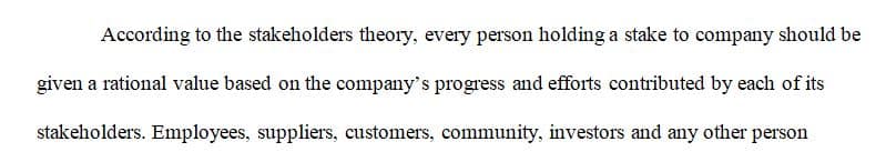 Business Ethics and Stakeholder Management 1 Business Ethics and Stakeholder Management