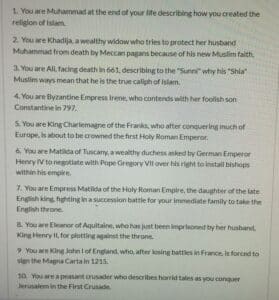 Create a fictional character 1 Create a fictional character