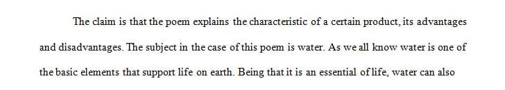 Choose ONE POEM as a favorite from this section