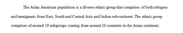 Choose one of the ethnic groups that were discussed in the textbook