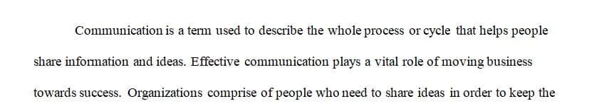 Describe the essential characteristics of business communications.