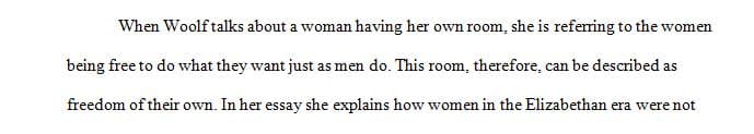 Explain why it is so important for a woman to have "a room of one's own 1 Explain why it is so important for a woman to have "a room of one's own