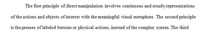 Give four benefits of direct manipulation.