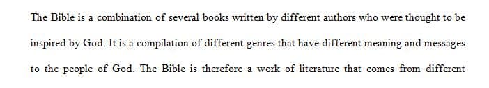 How does understanding the different genres of biblical writing impact interpretation 1 How does understanding the different genres of biblical writing impact interpretation