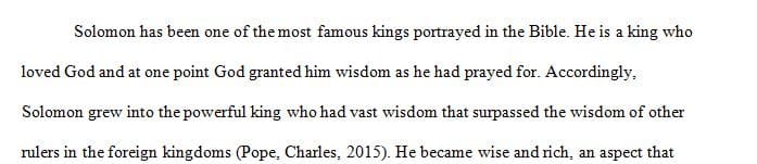 Many have heard the story of Solomon's Wisdom. 2 Many have heard the story of Solomon's Wisdom.