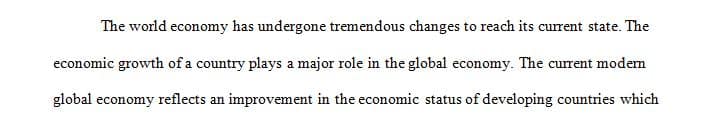 Shifts in World Economy 1 Shifts in World Economy