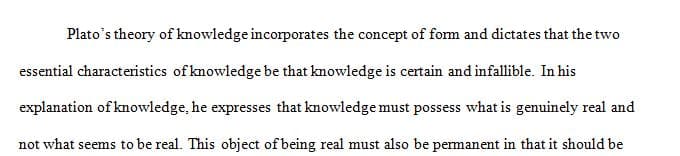 What are your critical thoughts regarding these theories of knowledge