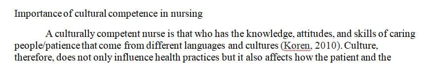 What is the importance of cultural competency in nursing practice