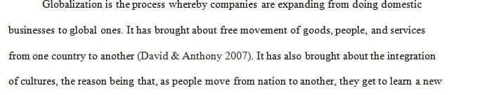 Your team attends a trade conference on the subject of globalization. 1 Your team attends a trade conference on the subject of globalization.